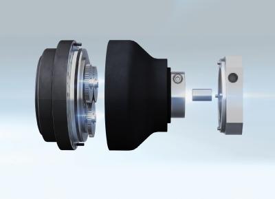 Ein flexibles System mit modularen Hülsen und Flanschen garantiert die unkomplizierte Adaption aller gängigen Servomotoren
Bild: Nabtesco Precision Europe GmbH