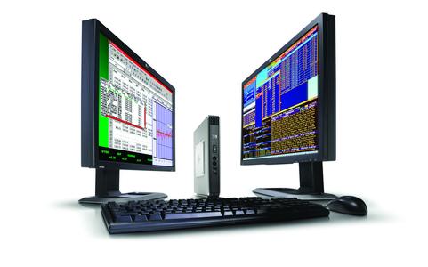 LISCON TC GT7725 mit zwei angeschlossenen Monitoren