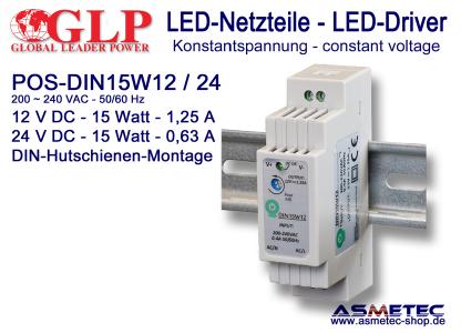 GLP LED-Netzteil POS DIN 15 Watt