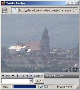 PTZ Oberfläche der C-MOR Videoüberwachung