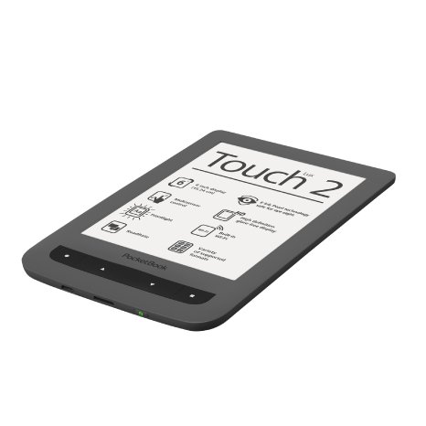 Schraegansicht -PocketBook Touch Lux 2 Grau.tiff