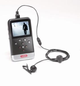 Aufzeichnen, Ansehen, Mitnehmen mit dem tragbaren Digitalrekorder und Clipkamera von ABUS Security-Center.