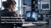 Deepfake im Videointerview: Wenn der Bewerber vor der Kamera nicht die reale Person ist. Validato erklärt, warum ein struktureller Liveness-Check im digitalen Bewerbungsprozess zur notwendigen Ergänzung des klassischen Videointerviews wird.