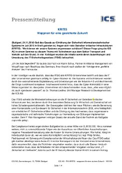 ICS AG - PM KRITIS - wappnen für eine sichere Zukunft - 161124.pdf