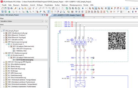 In der Version 2.9 der Eplan Plattform lassen sich QR-Codes erzeugen, die beispielsweise einen Link zum Bauteil im Eplan Data Portal erlauben (Quelle: Eplan Software & Service GmbH & Co. KG)