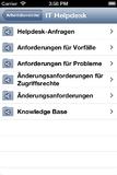 Comindware Tracker Arbeitsbereiche in der iOS-App