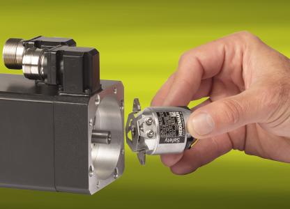 Die induktiven Drehgeber ECI/EQI 1100 und ECI/EQI 1300 sind anbaukompatibel mit diesen optisch abgetasteten, gelagerten Drehgebern der Baureihe ECN/EQN 1100 und ECN/EQN 1300
