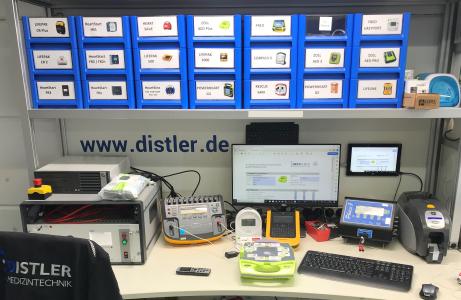 STK Prüfplatz für Defibrillatoren