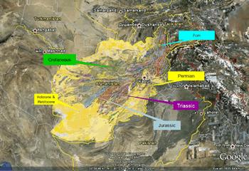 Die Geologisch komplexe Struktur Afghanistans