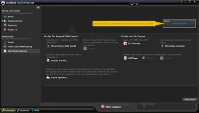 Perfekt nicht nur für den Mitschnitt aus dem Internet: Audials Radiotracker 9 (Screenshot)
