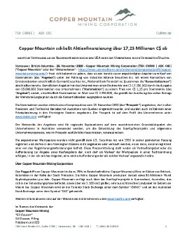 26112020_DE_CMMC_#19 Closing Equity Financing DE.pdf