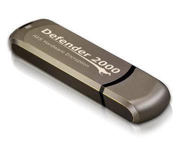 Hardwareverschlüsselter USB-Stick Kanguru Defender 2000
