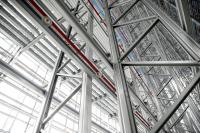 The warehouse provides 10,000 storage locations as both single-deep and double-deep storage