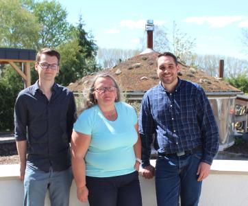 Von links nach rechts: Christian Hußke, Petra Trümpert, Alexander Petri. Nicht auf dem Bild sind Nicole Fischer und Ahmad Stanekzai