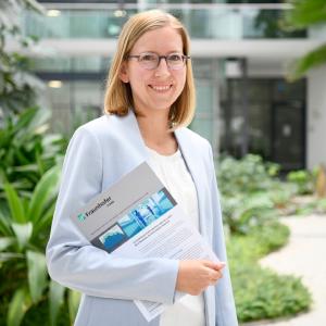 Dr. Elisabeth Leoff, stellvertretende Leiterin der Abteilung »Finanzmathematik« und Expertin auf dem Gebiet der Betrugserkennung im Gesundheitswesen @Fraunhofer ITWM