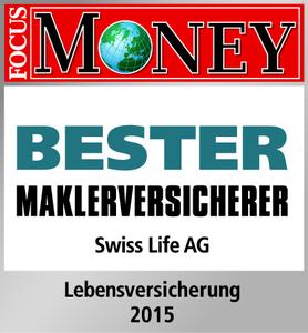 Swiss Life ist „Bester Maklerversicherer 2015“: Das Wirtschaftsmagazin Focus Money und der AfW Bundesverband Finanzdienstleistung zeichneten den Versicherer aus.