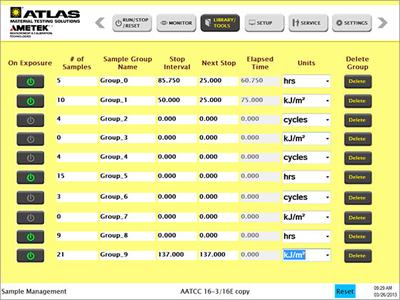 Atlas Introduces New Weather-Ometer® User Interface Software to Facilitate Easier Sample Tracking