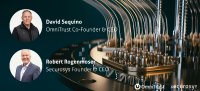 David Sequino, Co-Founder & CEO von OmniTrust, und Robert Rogenmoser, Founder & CEO von Securosys, geben die Integration von OmniTrust PKI mit der HSM-Technologie von Securosys bekannt.