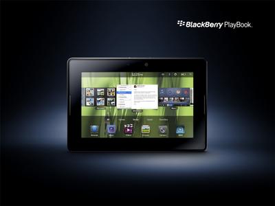BlackBerry PlayBook front navigator