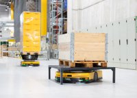 Im Mittelpunkt des Dematic Smart Automation Days stehen zukunftsweisende Technologien wie beispielsweise Autonome Mobile Roboter (AMRs). (Foto: Dematic)