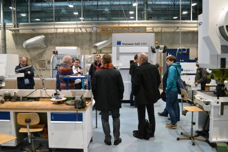 Beliebter Programmpunkt des Kupfer-Symposium 2017 in Esslingen waren die Exkursionen in die Forschungseinrichtungen der Hochschule / Bild: HS Esslingen