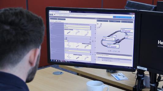 HepcoMotion: Neuer CAD-Design Konfigurator für das PRT2 Schienenführungssystem