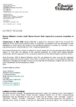 15052018_EN_Sibanye-Stillwater receives SARB approval for proposed acquisition of Lonmin.pdf