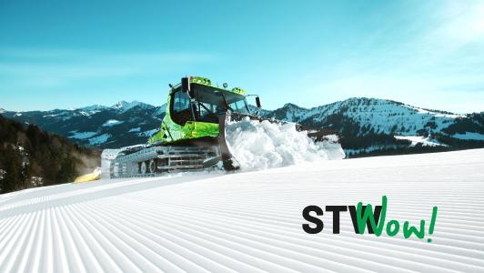 Pistenraupen sorgen bei der Ski-WM für perfekt präparierte Strecken // Snow groomers ensure perfect competition conditions at the World Ski Championship
