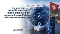Schweiz als Innovationszentrum: Validato digitalisiert die globale Adressverifizierung für Unternehmen weltweit. Wie Unternehmen in Deutschland, Österreich und Indien mit Validatos automatisierter Adressbestätigung Compliance-Risiken eliminieren und Wohnsitzangaben lückenlos verifizieren.