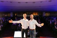 Steve und Dimitri Osler beim UCC Summit by Wildix in Barcelona