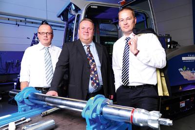 Die Geschäftsleitung der TRACTO-TECHNIK: Meinolf Rameil, Wolfgang Schmidt und Timotheus Hofmeister