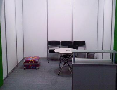 Cleared exhibition stand