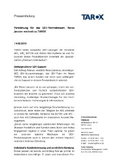 Verstärkung für das USV-Vertriebsteam_Renee Janssen wechselt zu TAROX.pdf