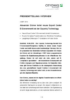 18-06-14 PM Alexander Dörner leitet neues Expert Center E-Government der Ceyoniq Technology.pdf