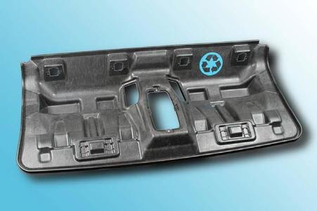 Back seat shell of the BMW i3 made from carbon fibre recycling material