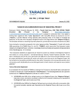 26012023_EN_TRG_Tarachi Gold - LOI for Sale of Magistral FINAL[23234].pdf