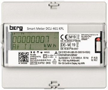 Digitale Stromzählerserie DCLi der Firma Berg GmbH
