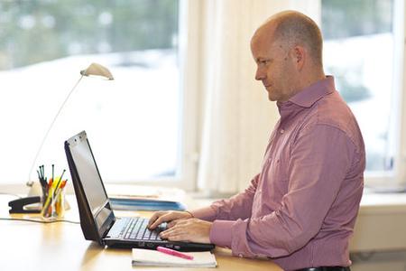 Eye-controlled laptop prototype from Tobii