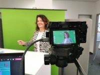 Team::mt CEO Martina beim Businesstalk-Format 