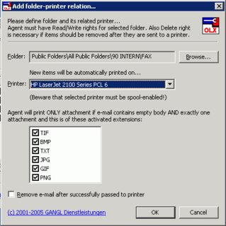Abteilungsübergreifendes Drucken von E-Mails und Faxen