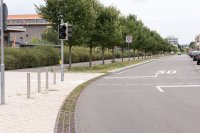 Im Neubaugebiet Walldorf-Süd wird das Niederschlagswasser in Filtersubstratrinnen Drainfix Clean gesammelt, gereinigt und vor Ort versickert.