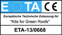 Europäische Technische Zulassung (ETA) für Dachbegrünungsaufbauten von ZinCo
