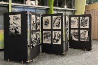 Ein Blick in die Ausstellung der HSB-Studierenden in der botanika.Copyright: Lucia Kapisinska