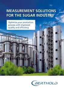 Measurement Solutions for the Sugar Industry
