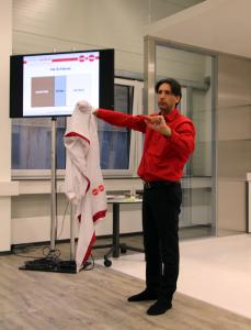 Impressionen des Seminars „Verhalten im Reinraum“ am Standort Behringwerke Marburg