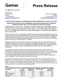 [PDF] Press Release: Gartner Says IT Operations and Management Software Market Grew 4.8 Per cent in 2012