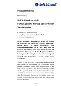 21-10-20 PM Soft & Cloud verstärkt Führungsteam - Markus Bakker neuer Vertriebsleiter.pdf