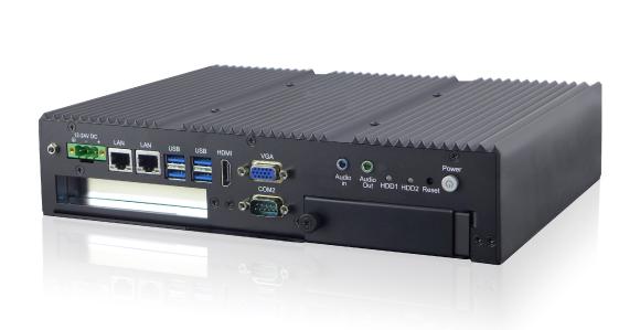 Der Kompakt-Industrie-PC IKMH100 lässt sich modular erweitern durch freien PCI-Express-Steckplatz und ist flexibel mit zahlreichen Schnittstellen.