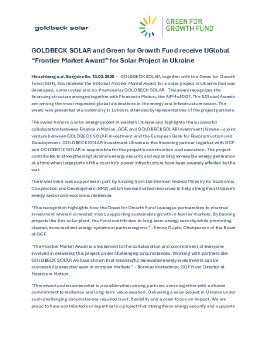 GOLDBECK SOLAR and Green for Growth Fund receive IJGlobal Deal of the Year Award for solar proje.pdf