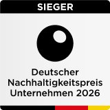 Schüco gewinnt Deutschen Nachhaltigkeitspreis 2026 in der Kategorie Unternehmen.